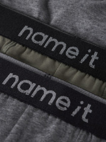 NAME IT Boxershorts Tea Leaf Dark Grey Melange